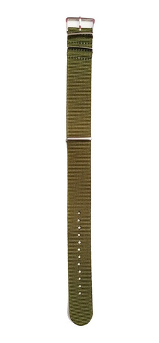 Malla Para Relojes Nato Nylon Color Verde 18, 20 Y 22mm