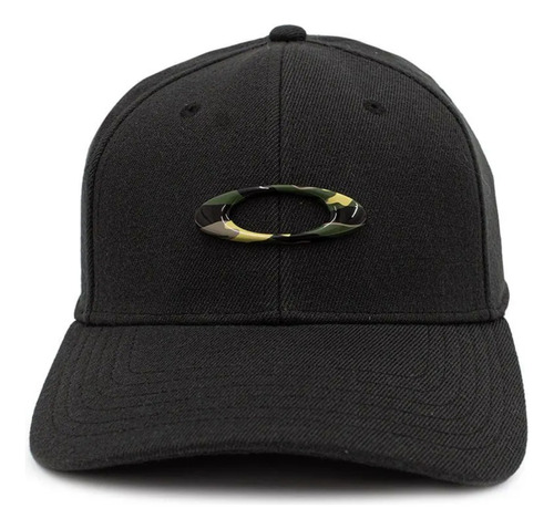 Boné Masculino Oakley Tican Cap Preto Original Aba Curva