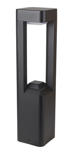 Lampara Sobreponer En Piso Negro 10w Luz Suave Cálida 10hled
