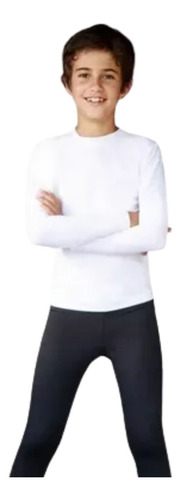 Camiseta Térmica Niños Frisada Infantil Teen Invierno Tipico