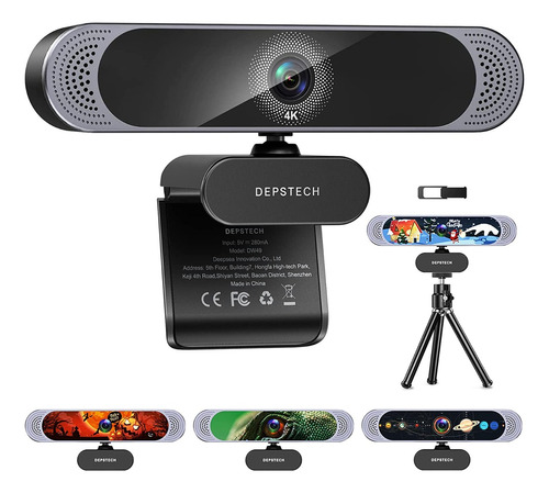 Cámara Depstech Webcam 4k 1080p Hd Video Conferencia Dw49