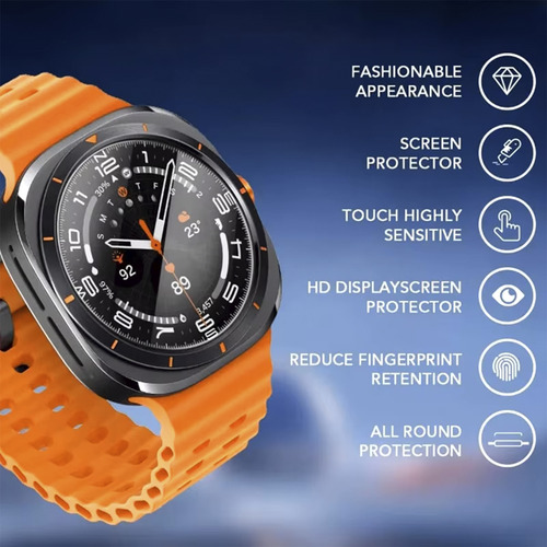 Combo 3 Micas D Cristal Templado Para Galaxy Watch Ultra