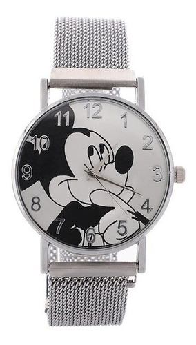 Reloj Mujer Mickey Mouse Plateado Acero Inoxidable