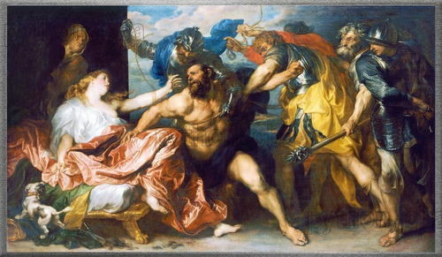 Cuadro Sansón Y Dalila De Anthony Van Dyck  - Año 1630