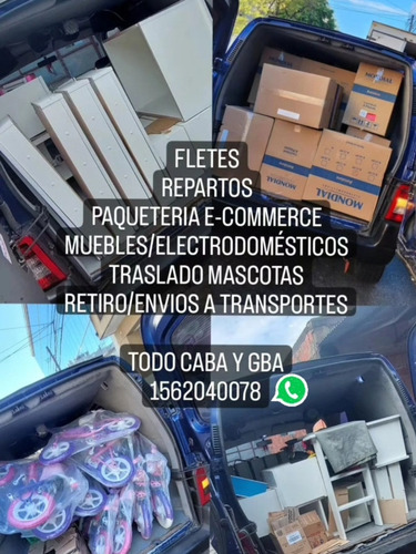 Miniflete Flete Economico Viajes Reparto Caba Capital Gba 