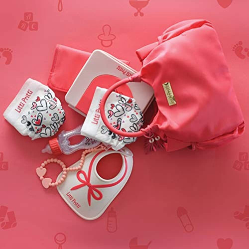 Litti Pritti Baby Doll Set De Bolsa De Pañales, Juego De 9 P