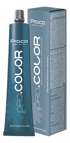 Tintura Permanente Pro.color 8/11 100ml + Oxidante Tono RUBIO CLARO CENIZA INTENSO