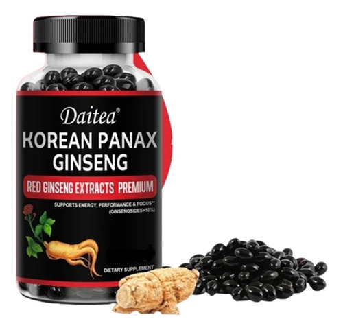 Cápsulas De Ginseng Coreano Rojo