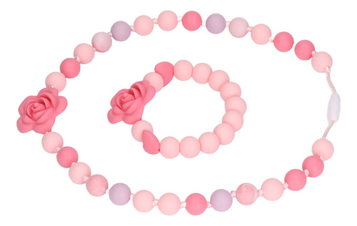 Collar Y Pulsera Para Dentición, Diseño De Silicona Con Form