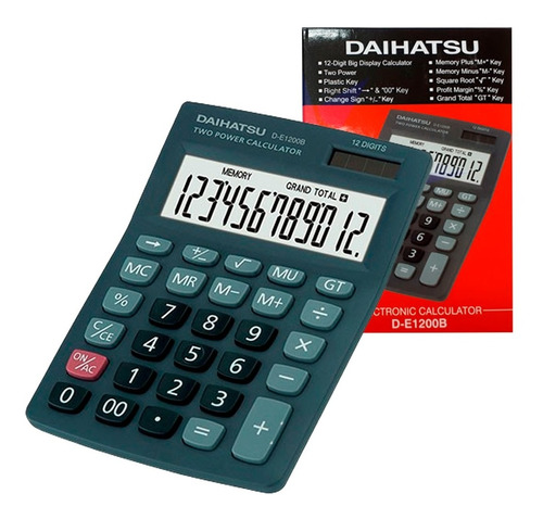 Calculadora Portatil Daihatsu De1200b 12 Digitos
