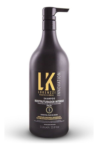  Shampoo Reestruturador Intenso Lokenzzi 1l Restauração