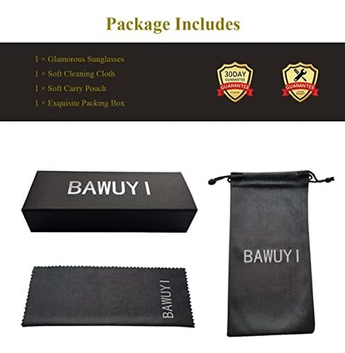 Bawuyi Y2k Futuristic Wrap Around Gafas De Sol Hombres Mujer