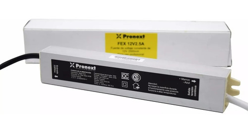 Imagen 3 de 9 de Fuente Switching Exterior Pronext 12v 2.5a Certificada Ip66