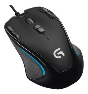 MOUSE GAMER LOGITECH G300S 2500 DPI 9 BOTONES PC OPTICO