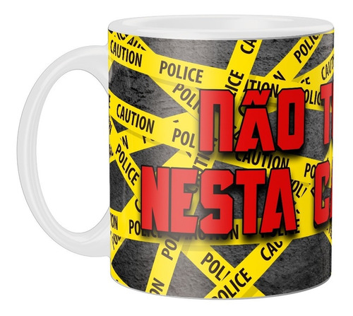 Caneca Personalizada Não Toque - Cerâmica 325ml - Divertidas