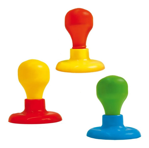 Focos Enroscables 5 Focos + 4 Bases - Material Didáctico