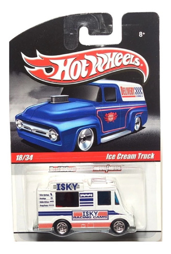 Hot Wheels Camion Heladero Truck Ruedas De Goma Solo Envios