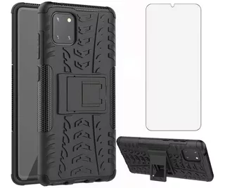 Funda Para Galaxy Note 10 Lite, Soporte/resistente/negro