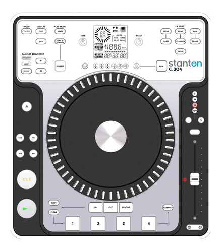 Reproductor Backspin,beat Juggling Para Cd Stanton C.304