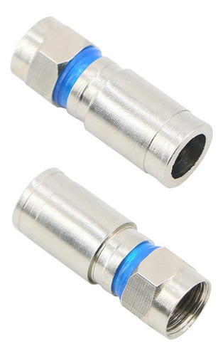 Conector Coaxial Coaxial De Compresión Rg6 F Para Sa -