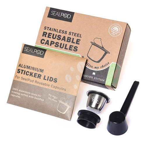 Sealpod Cápsulas Reutilizables Acero Inoxidable Nespresso