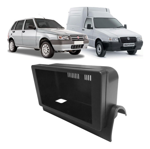 Moldura Dvd 2din Multimidia Mp5 Fiat Uno Mille Fiorino