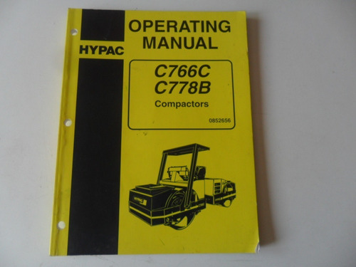 Manual Compactadora Aplanadora Hypac C766c C778b Bomag 