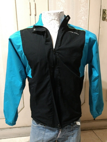 Campera Celeste Y Negra Hombre Talle M Importada