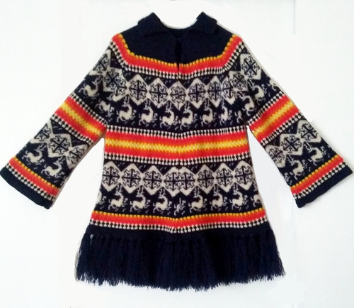 Abrigo Retro, Vintage. Poncho