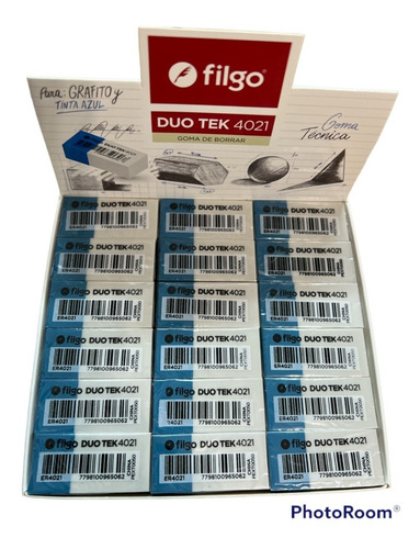 Goma De Borrar Filgo Duo Tek Pack X 10 Gomas Tinta/lapiz