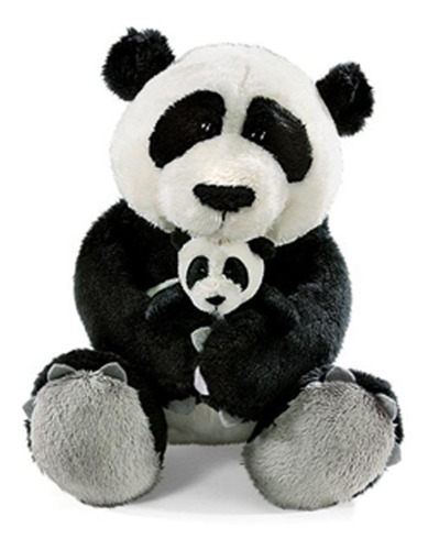 Urso Ursinho Panda 25cm + 8cm Presente Amores Menor Preço