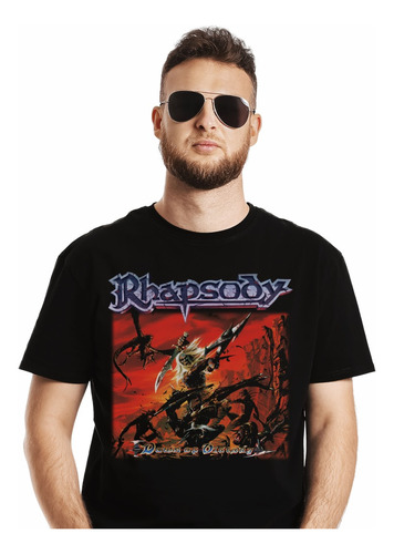 Polera Rhapsody Dawn Of Victory Metal Impresión Directa