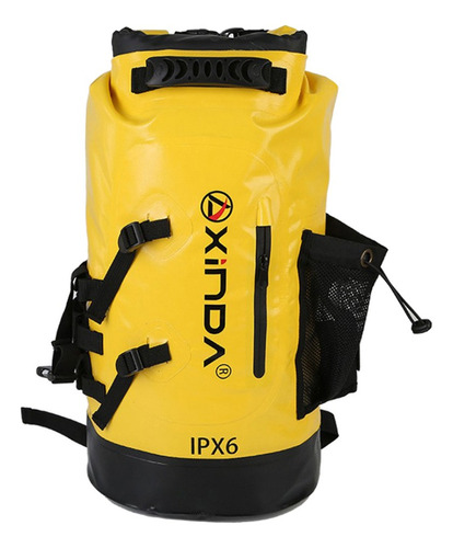 Bolsa Seca Impermeable Para Kayak Rafting Flotante Amarillo