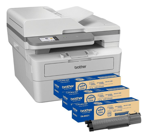 Impressora Brother Dcp-b7650dw + 3 Toners Tn-b021