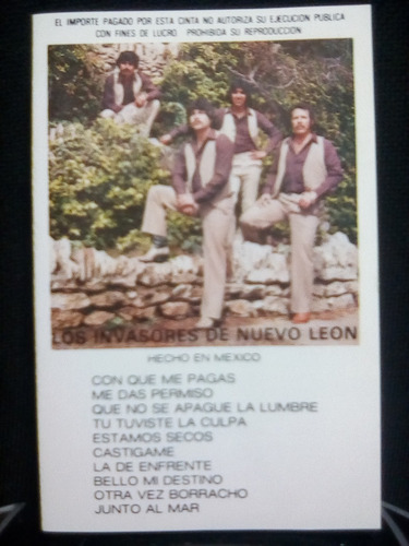 Los Invasores De N.l. - Con Que Me Pagas (casete Origina)