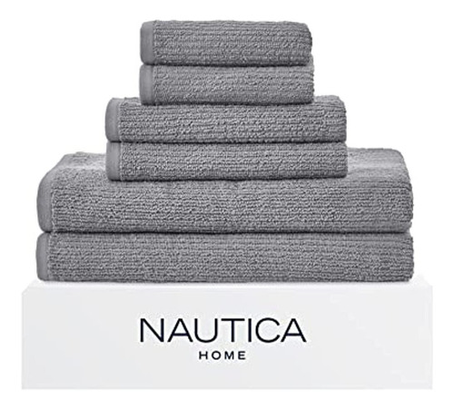 Nautica | Colección Brookwater | Juego De Toallas-100% Algod