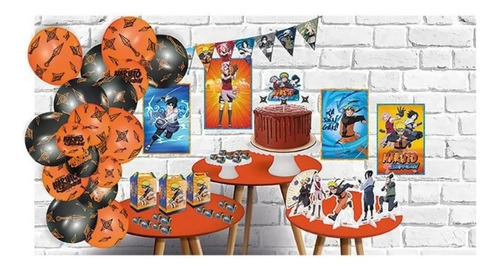 Festa Naruto - Kit Decorativo Só Um Bolinho