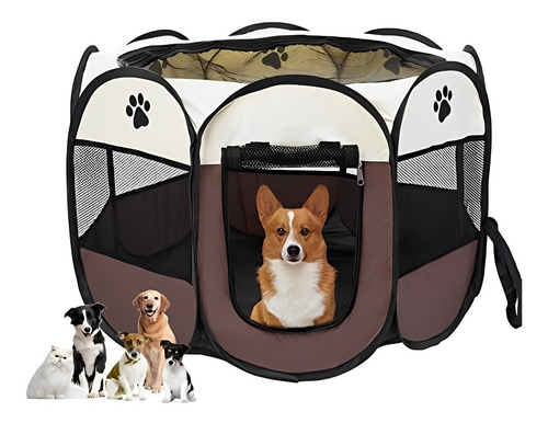 Corral Plegable Para Gato Y Perro Casa Jaula Tienda Portátil