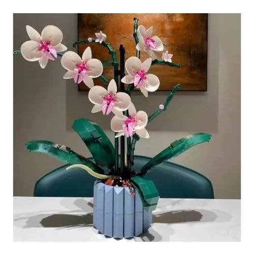 Flor Orquídea 3d Armable Decoración Hogar