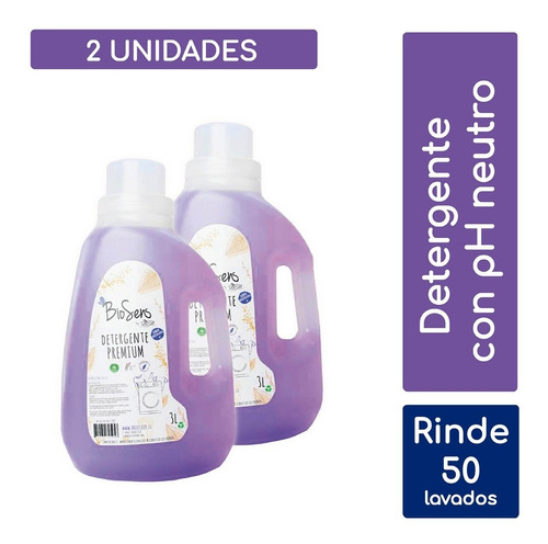 Pack 2 Detergentes Premium 3l Hipoalergénico Biosens