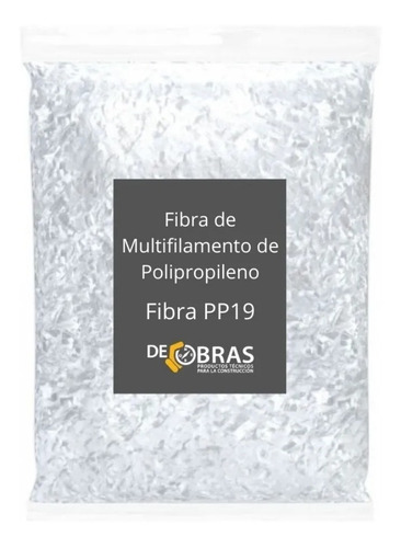 Fibras Para Hormigón Refuerzo Polipropileno Bolsa 0,600 Kg