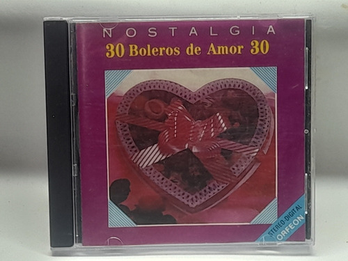 Cd Nostalgia 30 Boleros De Amor Xkñ7 