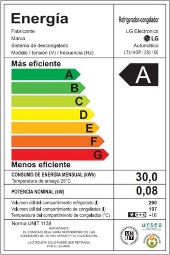 Refrigerador Alpha 8 Lt41agp 396l LG - Garantía Oficial