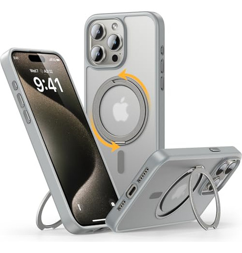 Funda Para iPhone 15 Pro Max Natural Titanium 6.7 PuLG Drop