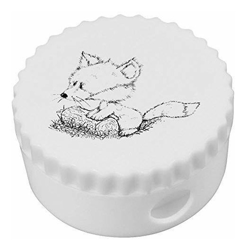 Sacapunta - Azeeda 'fox On A Log' Compact Pencil Sharpener (