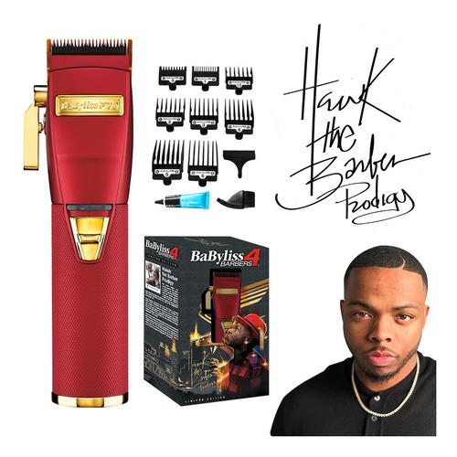 Máquina Cortar Pelo Babyliss 4barbers Red Fx Hawk The Barber