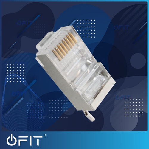 Imagen 6 de 9 de Ficha Rj45 Blindada Metalica Conector Utp Stp 1000mbps 5e