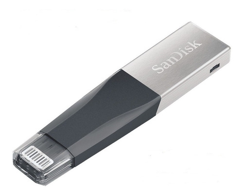 Pendrive SanDisk iXpand Mini 128GB 3.0 negro y plateado