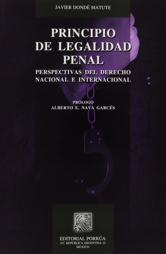 Libro Guía El Principio De Legalidad Penal Editorial Porrúa 