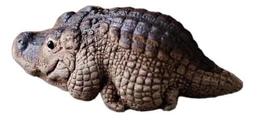 2 Arcilla Cocodrilo Mini Té Mascota Estatuilla Recuerdo